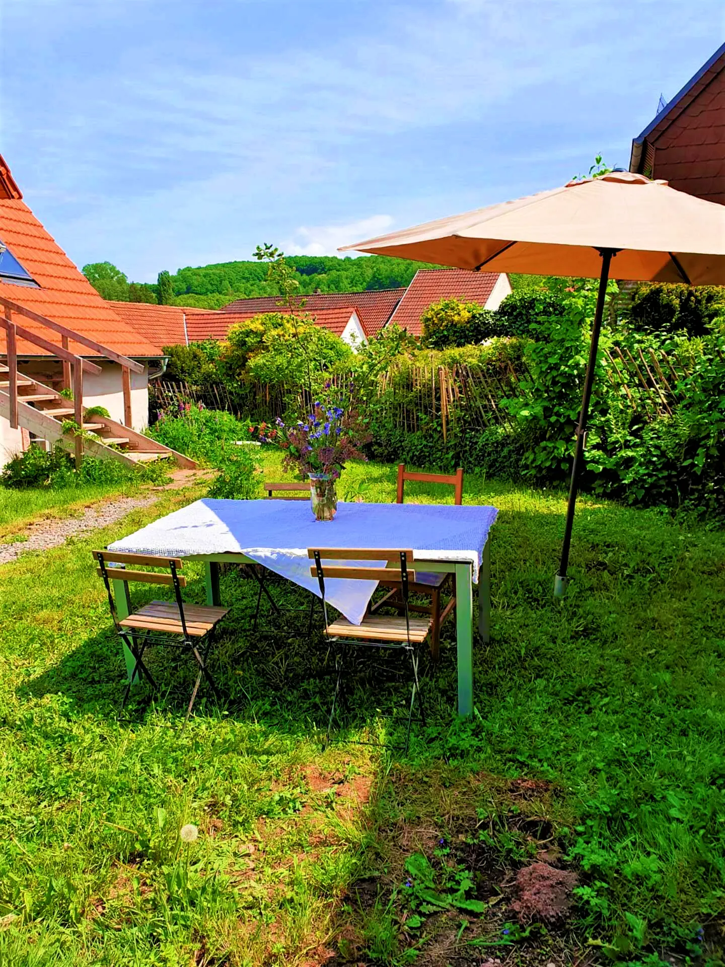 Eingezäunter Garten